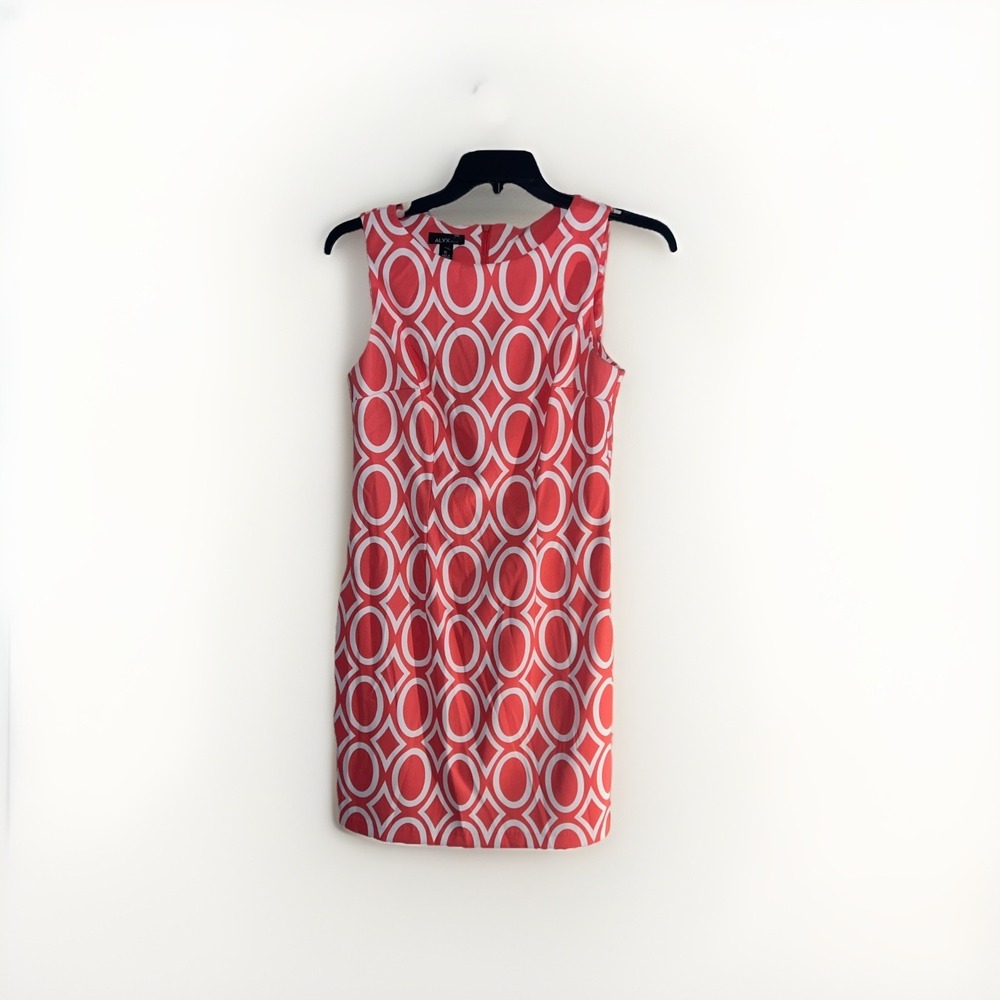 ALYX  Womens Sleeveless Summer‎ Dress Coral & White Size 10